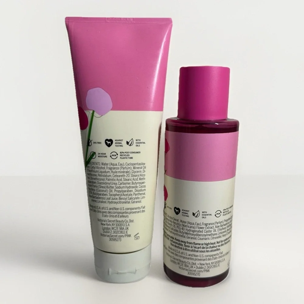 VICTORIA'S‎ SECRET PINK PINK BERRY BODY MIST SPRAY SPLASH 8.4 oz & LOTION